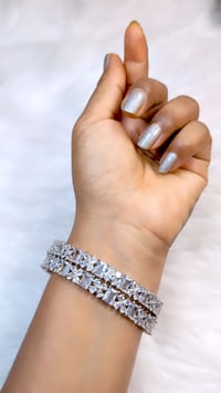 Image 5 of 2 Pieces American Diamond Bangles Set_GPB_1235