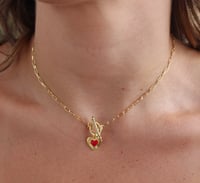 Image 2 of Red Heart Necklace 