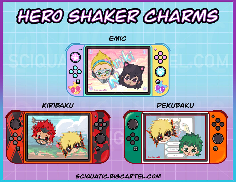 Image of Hero JUMBO 4” Shaker Charm