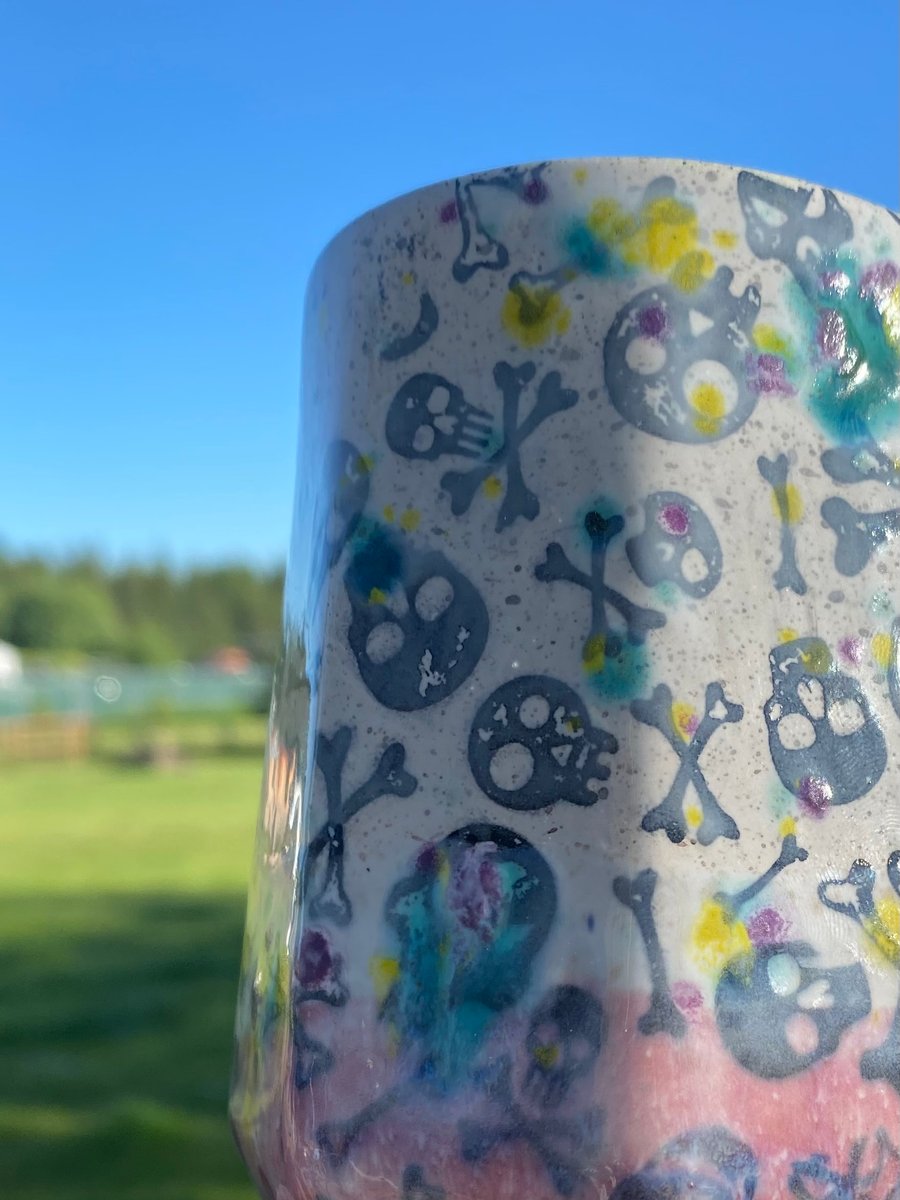 Sugar Skull - Tumbler 10oz – Bubbles Make Me Happy