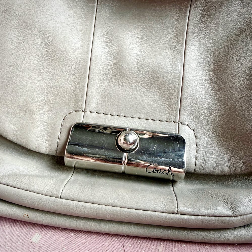 Image of Light Grey Coach Bag