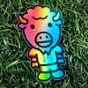 A Bathing Buffalo Holo Stickers
