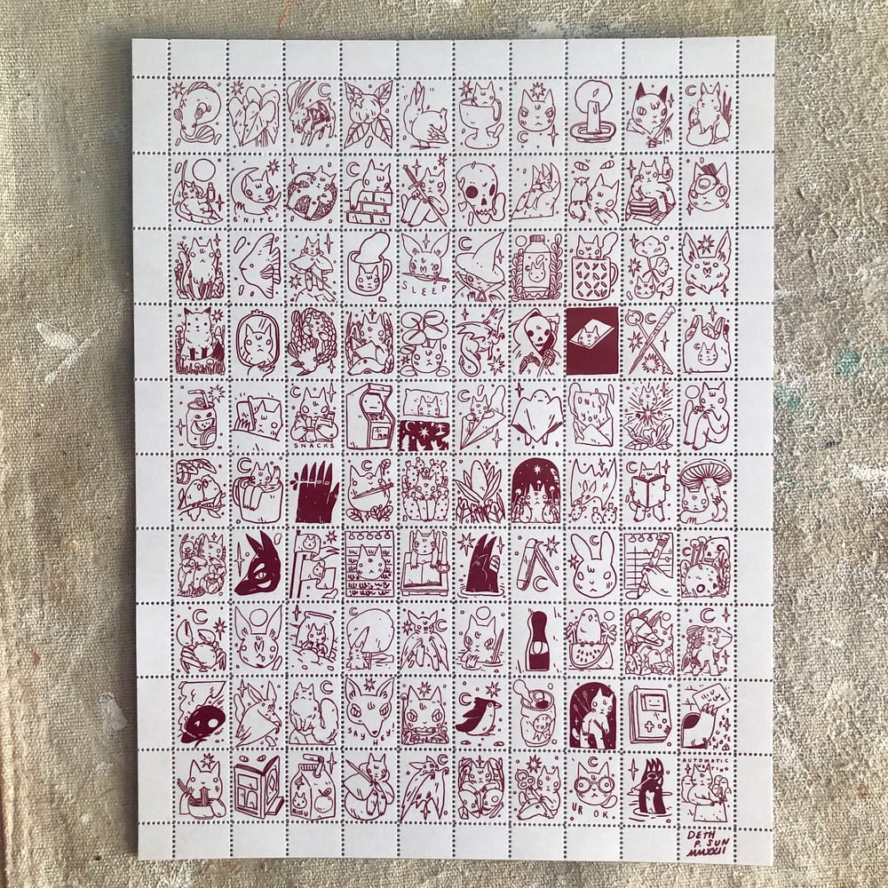 Image of Portland Stamp Company Open Edition Artist Stamp Sheet