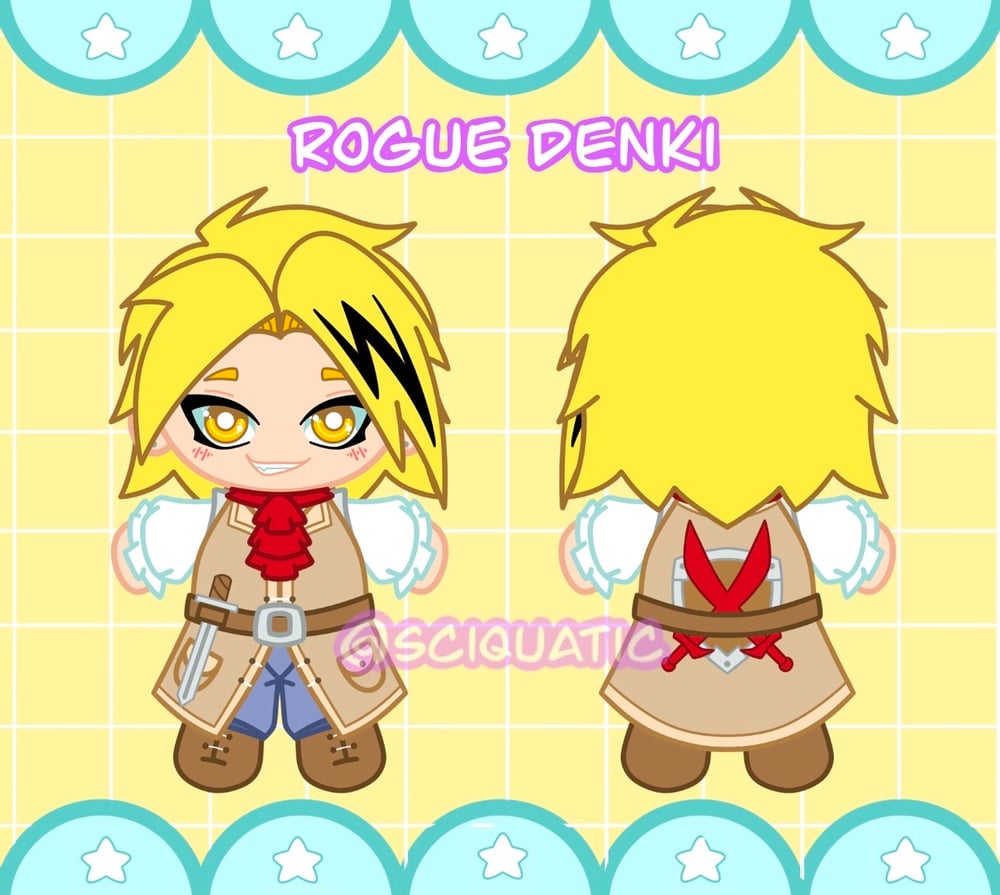 Image of Electric Rogue Fantasy AU Plush