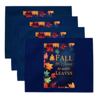 Image 4 of Placemat Set (Fall For Jesus He Will Never Leave)