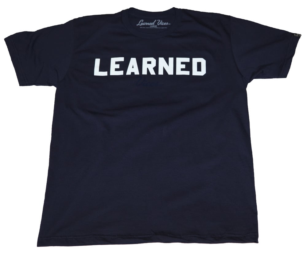 Image of COLLEGE Tee - NAVY 