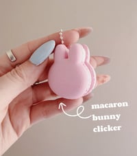 Macaron Bunny Clicker Keychain