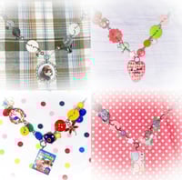 Image 1 of button necklaces