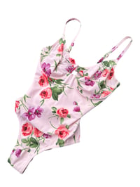 Image 3 of Floral Rose Bow Underwired Swimsuit 34DD