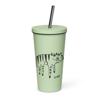 Image 1 of Insulated tumbler with a straw