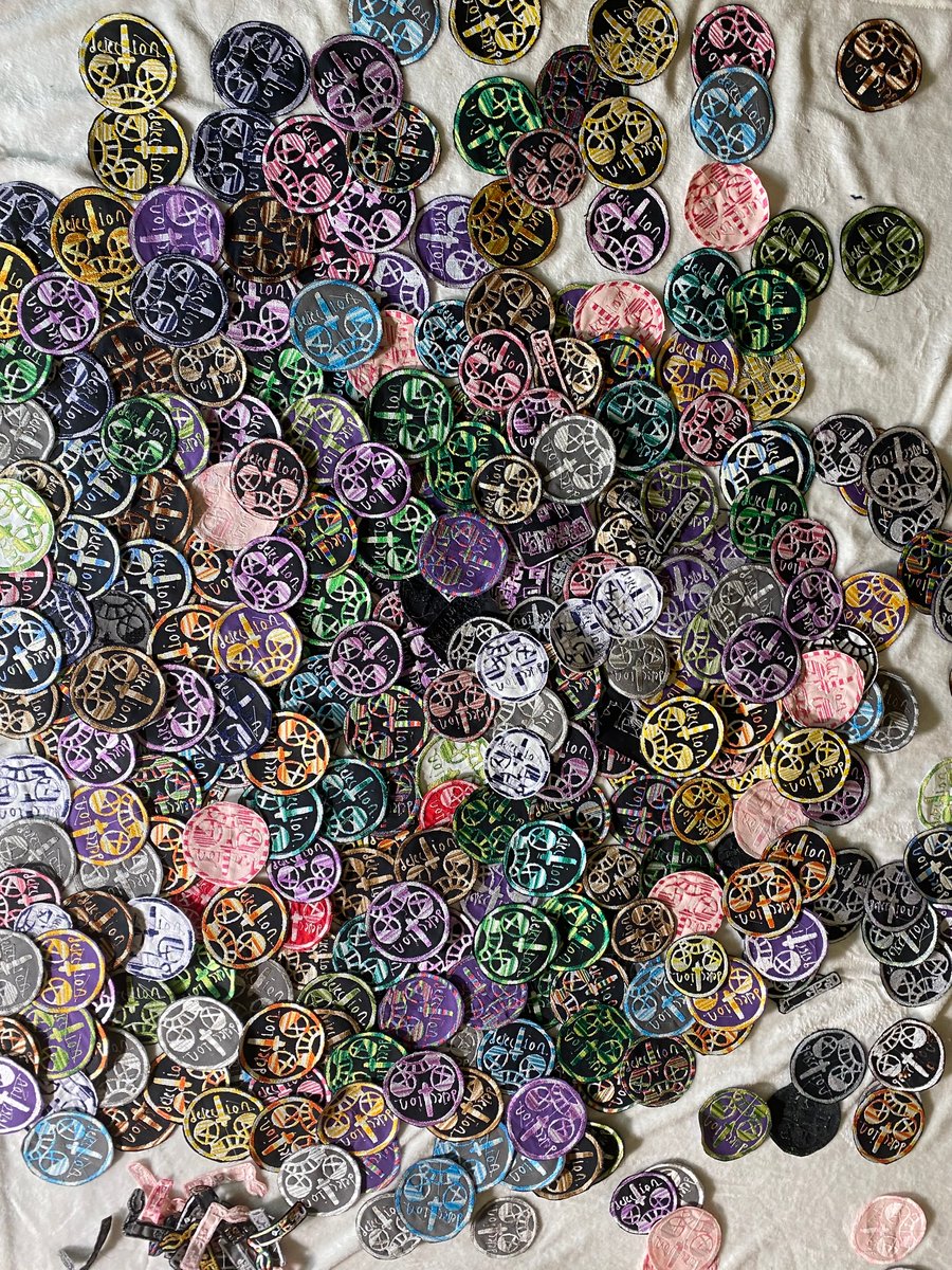 variegated thread patches | Dejection.