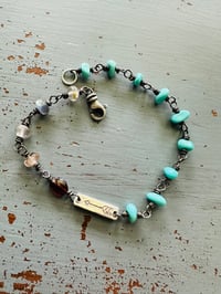 Image 3 of campitos turquoise arrow charm bracelet