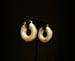 Image of Gold Round Pierced Earrings 