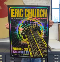 Eric Church Foil Poster: Knoxville, TN