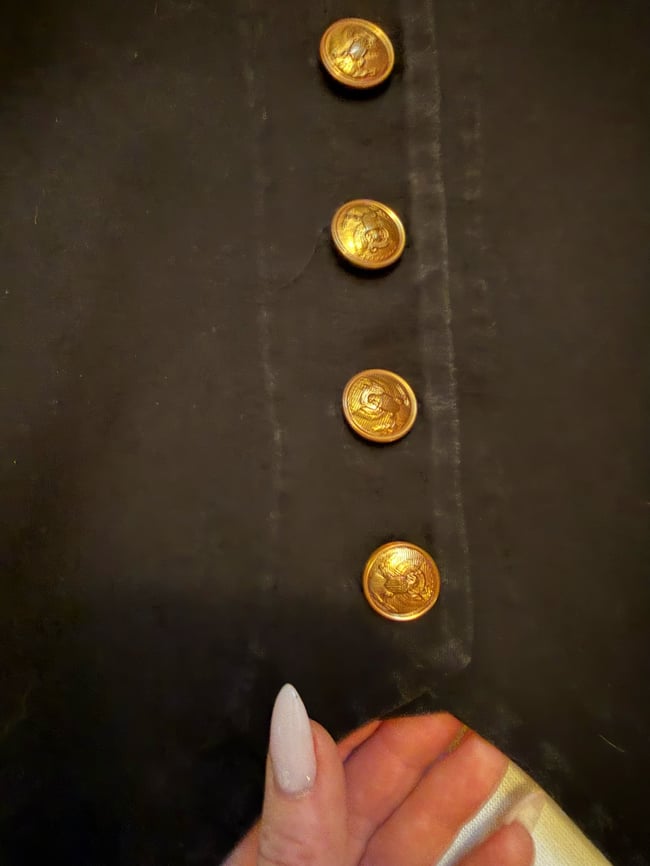 1970s/ 80s Betsey Johnson early PUNK label napoleon military crop jacket