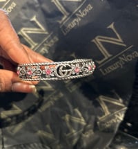 Image 3 of GG Antique Pink Crystal Cuffs