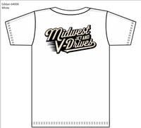 Image 1 of White script logo t shirt