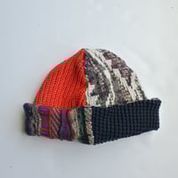 Image 3 of Reworked Reversible Beanie Coogi x Navy Cotton