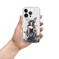 Image 23 of Dark Fairy and Flowers Goth Inspired Mystical Fantasy Clear Case for iPhone®