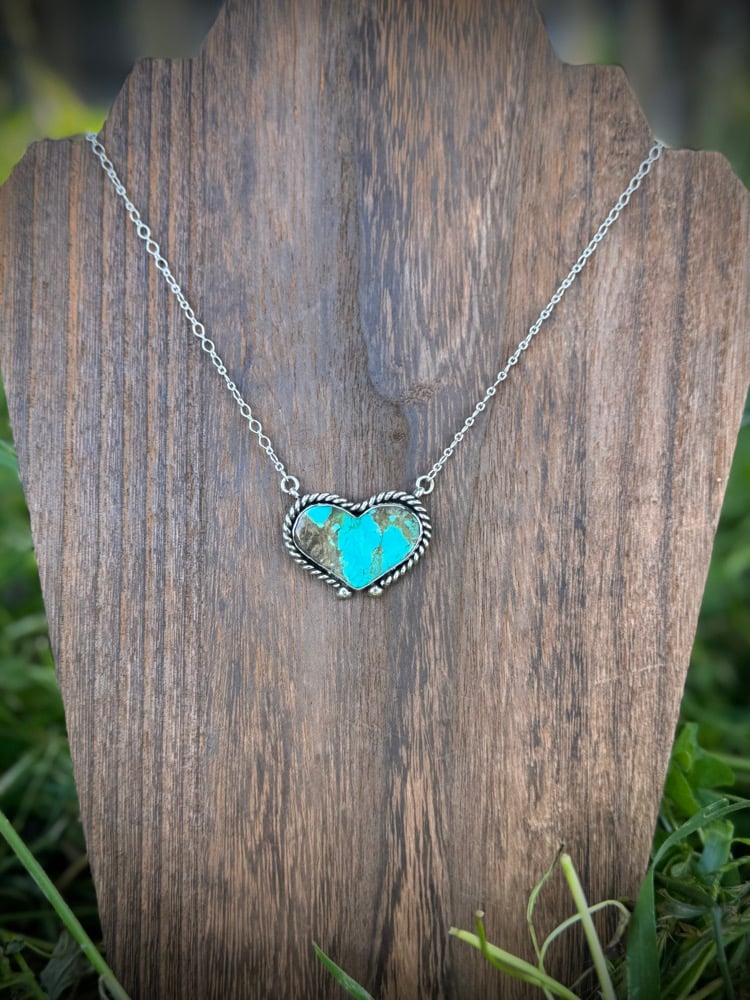Image of Kingman Heart Necklace