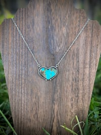 Image 1 of Kingman Heart Necklace