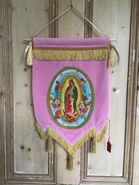 Image 8 of Handmade Wall Banner With The Virgin Of Guadalupe