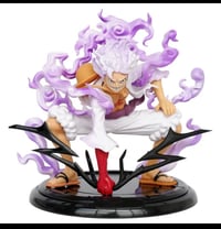 Crouching Sun God Gear 5 Nika Luffy, Red and White Pants, Animation Figure Model Boxed