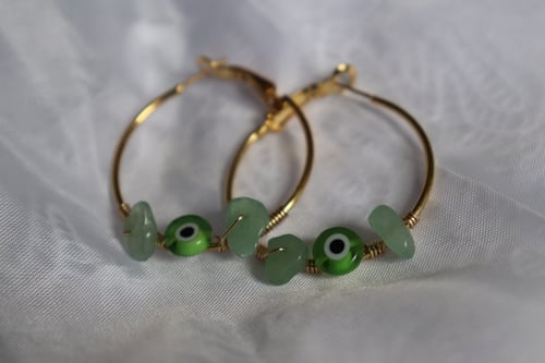 Image of Evil Eye Hoops (2 options) 