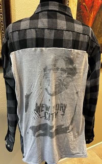 Vintage Black/Gray Flannel Shirt John Lennon