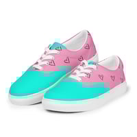 Image 3 of HEARTS LACE UP SNEAKERS
