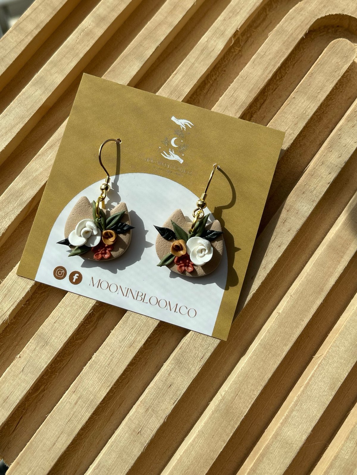 Image of Floral Kitty Dangles