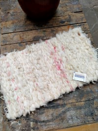 Image 2 of White & Pink Rug / Throw