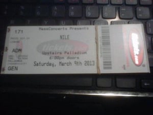 Image of NILE TICKETS!