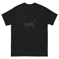 Image 3 of CAT PETTING CHART T-SHIRT