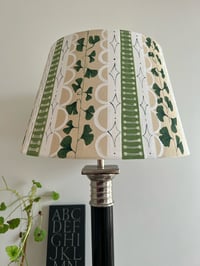 Image 3 of "Gingko" – Hand-Painted Green Lampshade for Table or Floor Lamps