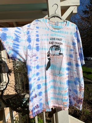 Image of 3XL Live Fast Eat Trash Tie Dye Shirt 3