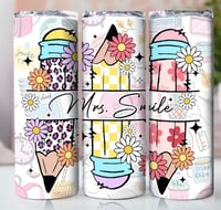 Teachers 20oz subliamtion tumbler