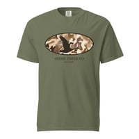 Image 5 of Goose Creek Co Brown Camo Unisex garment-dyed heavyweight t-shirt
