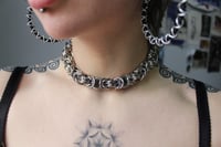 Image 5 of Stainless steel extra chunky byzantine neck chain 