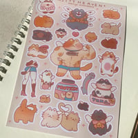 Image 2 of Buff Kitty Heaven Sticker Sheet