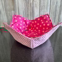 Image 1 of Quilted Soup Bowl Cozy in Daisy cotton