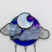 Image 3 of Iridescent Blue Night Sky Suncatcher 