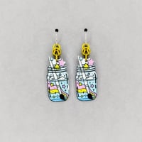 Paint Brush in Water Earrings