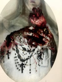 Image 3 of ‘KAT VON D - BLOOD ROSARIES’ - 9 X 7” - MINIATURE OPEN EDITION MUSEUM ARCHIVAL PRINT