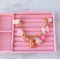 Image 2 of  Gold Plated Gingerbread Overload Charm Bracelet