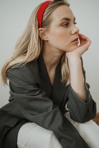 Image 1 of Camille Satin Hairbands / Medium shape