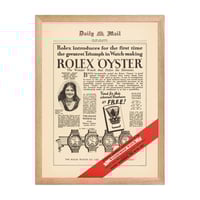 Image 2 of Rolex waterproof ad framed poster