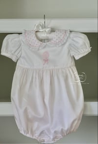 Image 6 of 12mo Pink Satin Batiste Balloon Bubble 