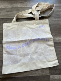 Image 1 of Take a deep breath tote bag