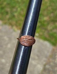 Image 4 of Sage leaf electroformed ring size 6.75